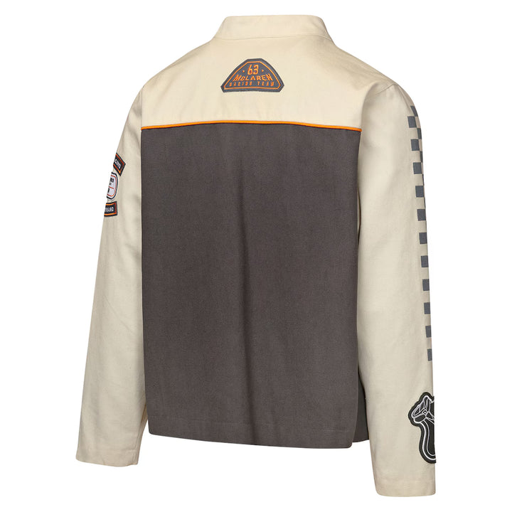 McLaren Racing Vintage Moto Men's Jacket - Beige and Grey 