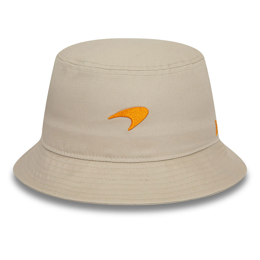 Men's New Era Tan McLaren F1 Team Seasonal Bucket Hat Size: Small