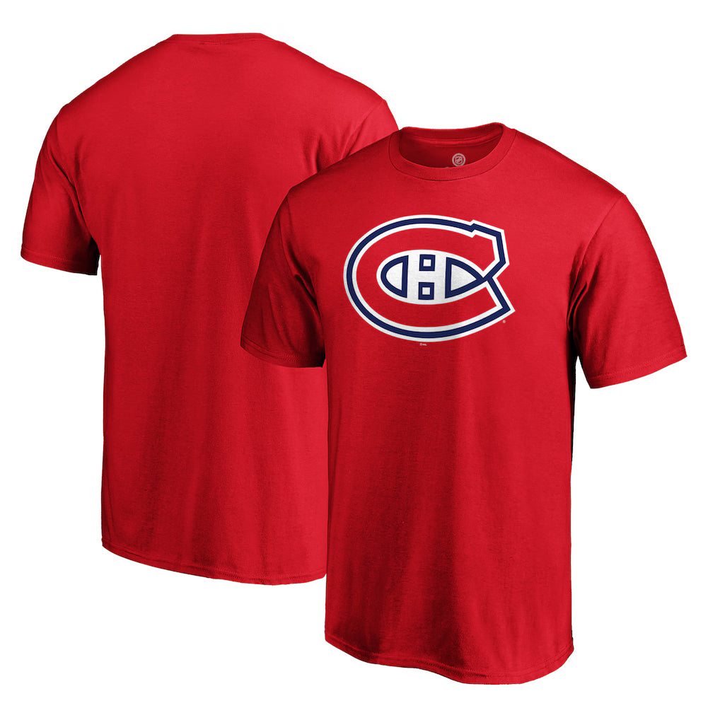 Montreal Canadiens NHL® Hockey Classic Red Primary Logo Unisex Adult T-Shirt - Red