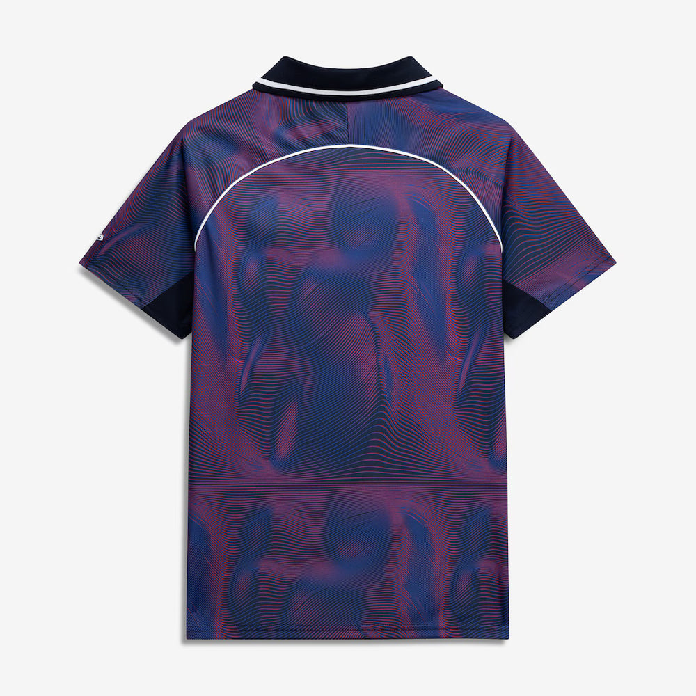 Back view of a patterned 2026 New Era Red Bull Racing F1™ Graphic Men's Football Aersey - Purpleult 