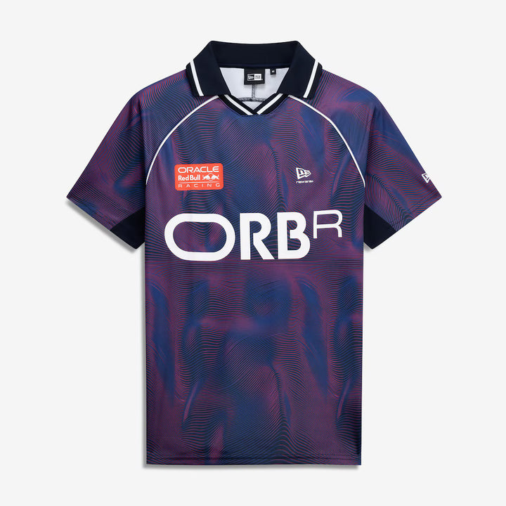 2026 New Era Red Bull Racing F1 Allover Graphic Print Mens Football Jersey-Purple