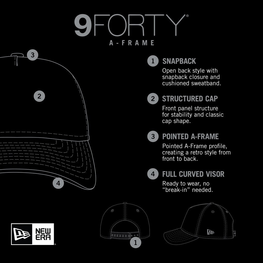 Adulte Canadiens de Montreal New Era Navy Distressed 9FORTY A-Frame Adjustable Casquette Trucker Hat