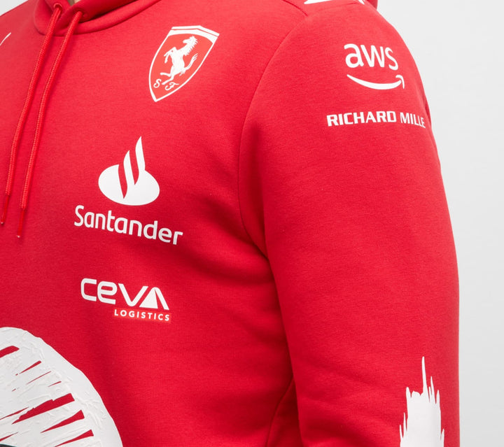 Scuderia Ferrari F1™ Team x Joshua Vides Carlos Sainz Men's Hooded Sweatshirt - Red