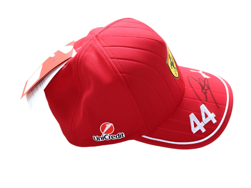 Lewis Hamilton #44 Scuderia Ferrari F1™ Team Hand Signed Cap - 2025 Official Montreal GP Memorabilia - Red