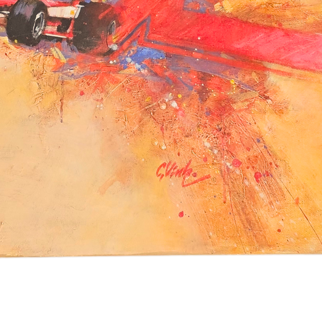 1978 Scuderia Ferrari Gilles Villeneuve Montreal GP First Victory Canvas Large Painting