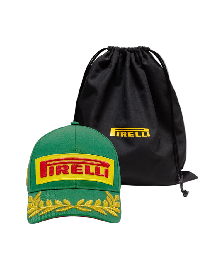 Gorra 2025 F1 Pirelli Oficial del Podio del Grand Prix de Formula Uno de Mexico en verde y amaralla para hombres o damas