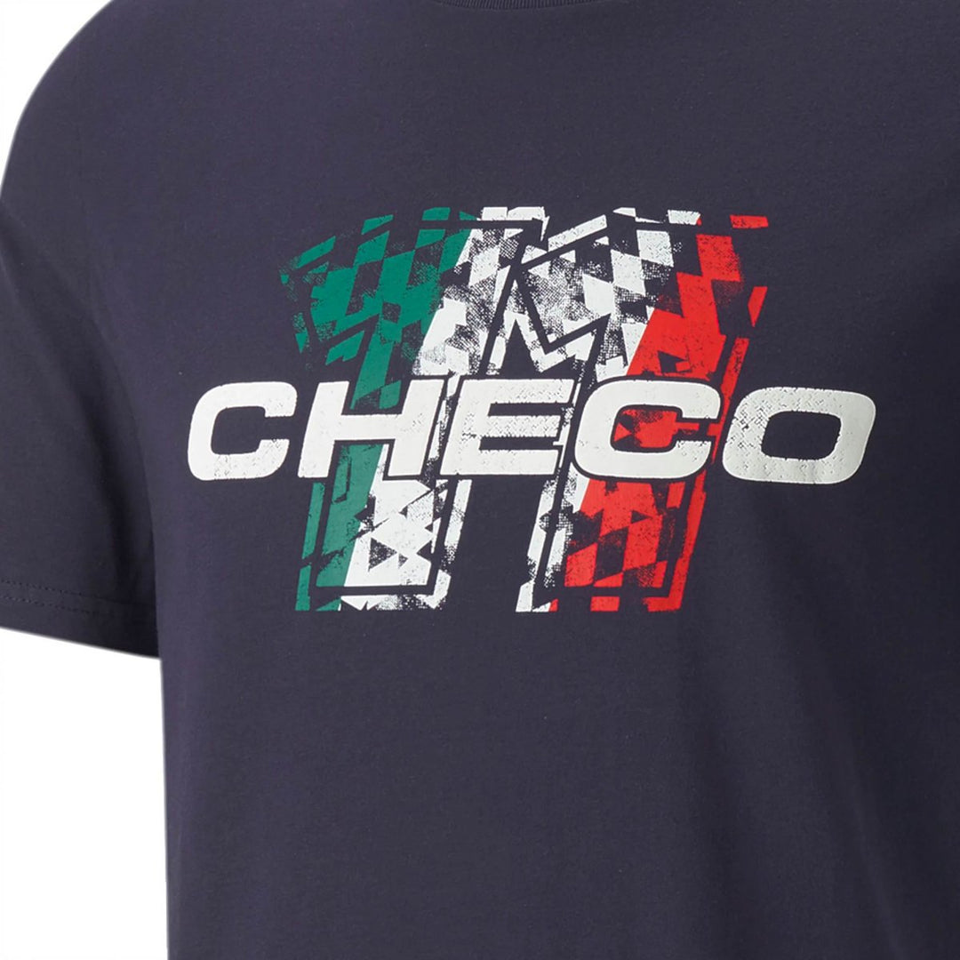 T-Shirt Homme Sergio Perez 'Checo' Red Bull Racing Graphic - Bleu 