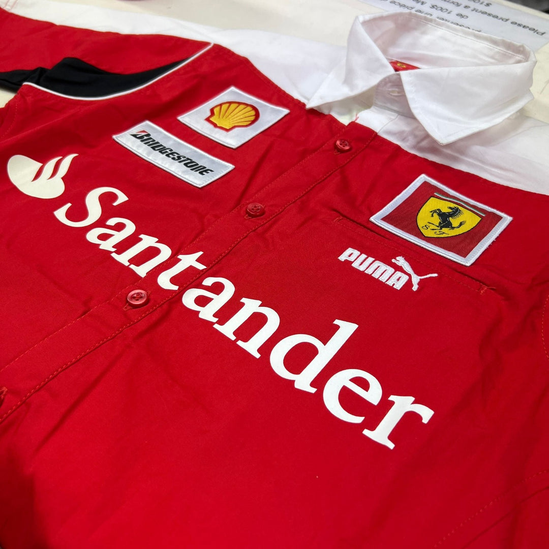 2010 Puma Scuderia Ferrari F1™ Team Button-Up Vintage Shirt Adult - Red