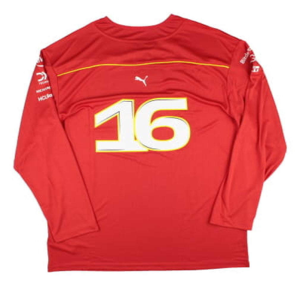 2024 Puma Scuderia Ferrari Men's Hockey Jersey - Burnt Red -  Charles Leclerc/Carlos Sainz