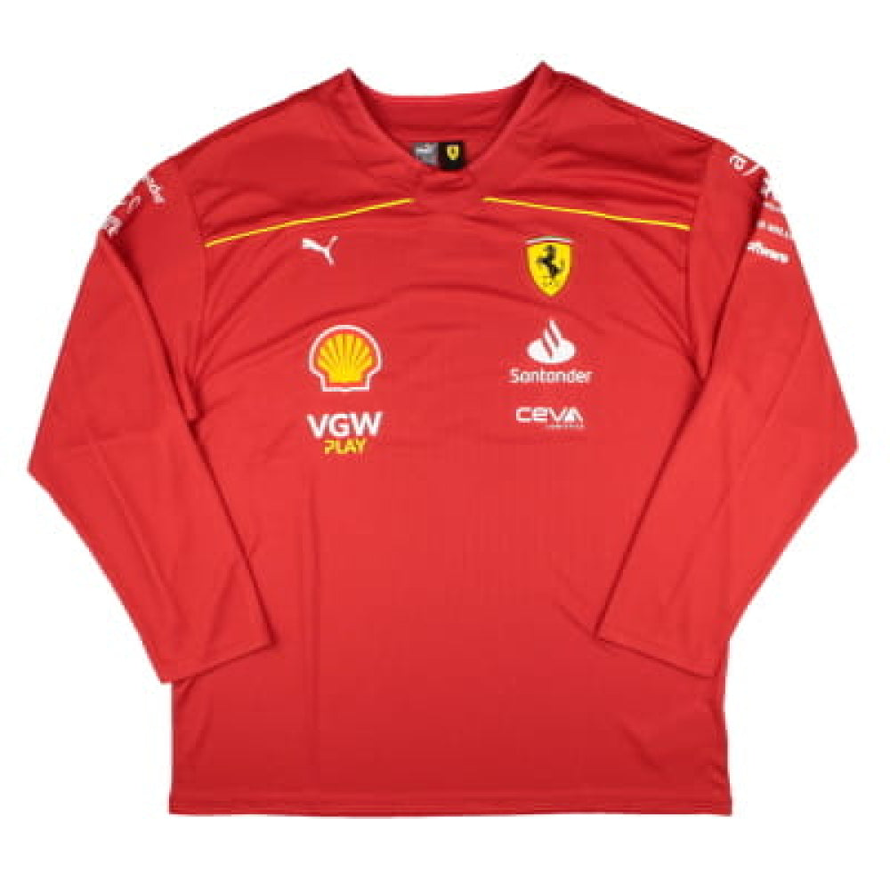 2024 Puma Scuderia Ferrari Men's Hockey Jersey - Burnt Red -  Charles Leclerc/Carlos Sainz