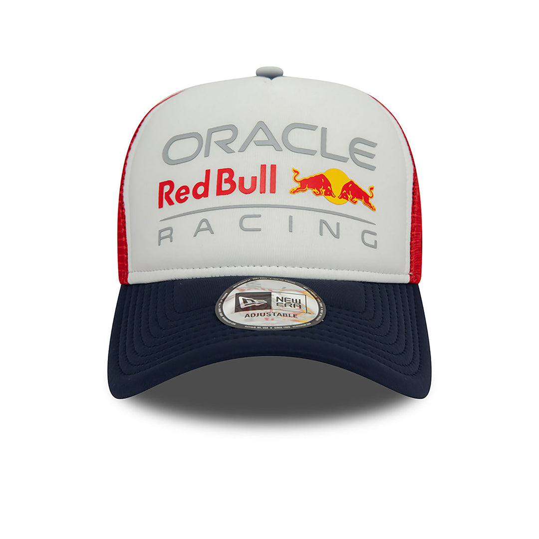 2024 Red Bull Racing Colour Bloc E-Frame Trucker Snapback Men's Cap - Red