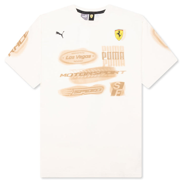 2024 Scuderia Ferrari F1™ Team Las Vegas GP Men's t-shirt - Ivory White