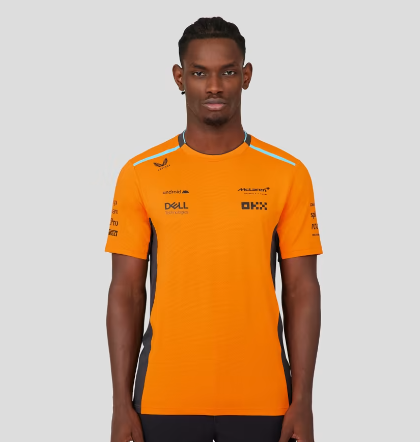 POLO HOMME MCLAREN F1 2022 Lando Norris Team Drivers - Papaye/Fantôme POLO HOMME MCLAREN F1 2022 Lando Norris Team Drivers - Papaye/Fantôme