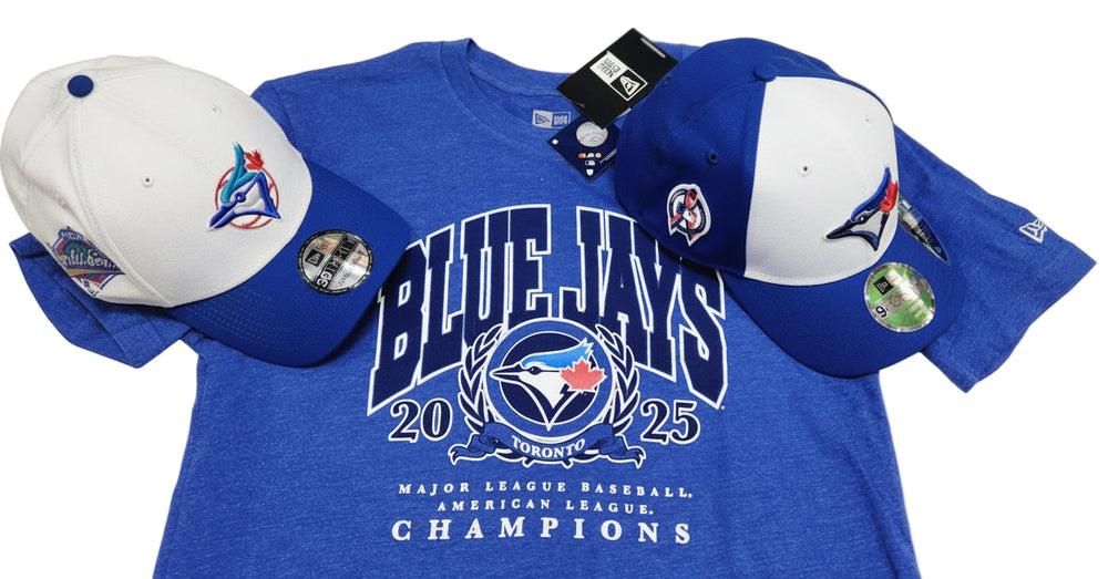 2025 Blue Jays American League Champions New Era Unisex Adult T-Shirt- Blue