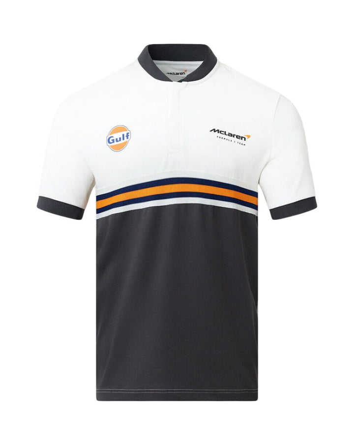 2024 McLaren F1™ x Gulf, Men's Polo Special Edition Snow White T-Shirt