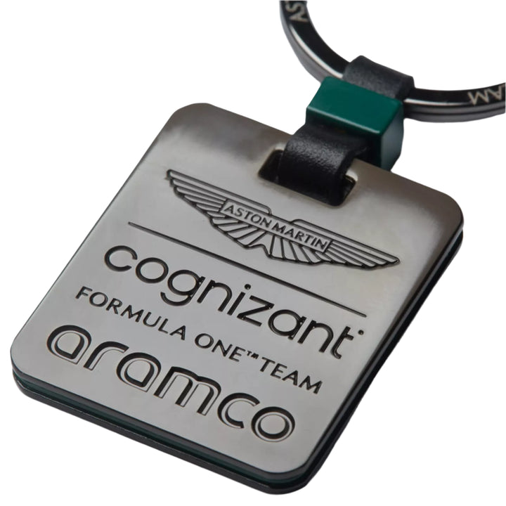 Aston Martin Cognizant Aramco F1™ Team Square Keyring - Grey