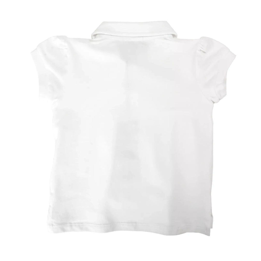 Scuderia Ferrari SF newborn infant baby girl polo shirt - white