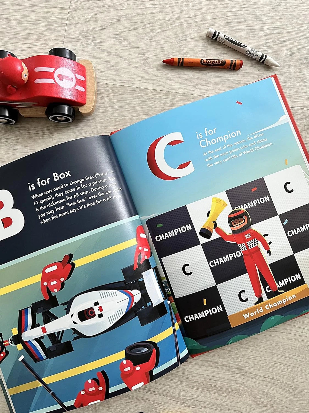 Bilingual ABCs of Racing Book – English & French – l'ABC de la Course – First Formula 1™ Learning Guide