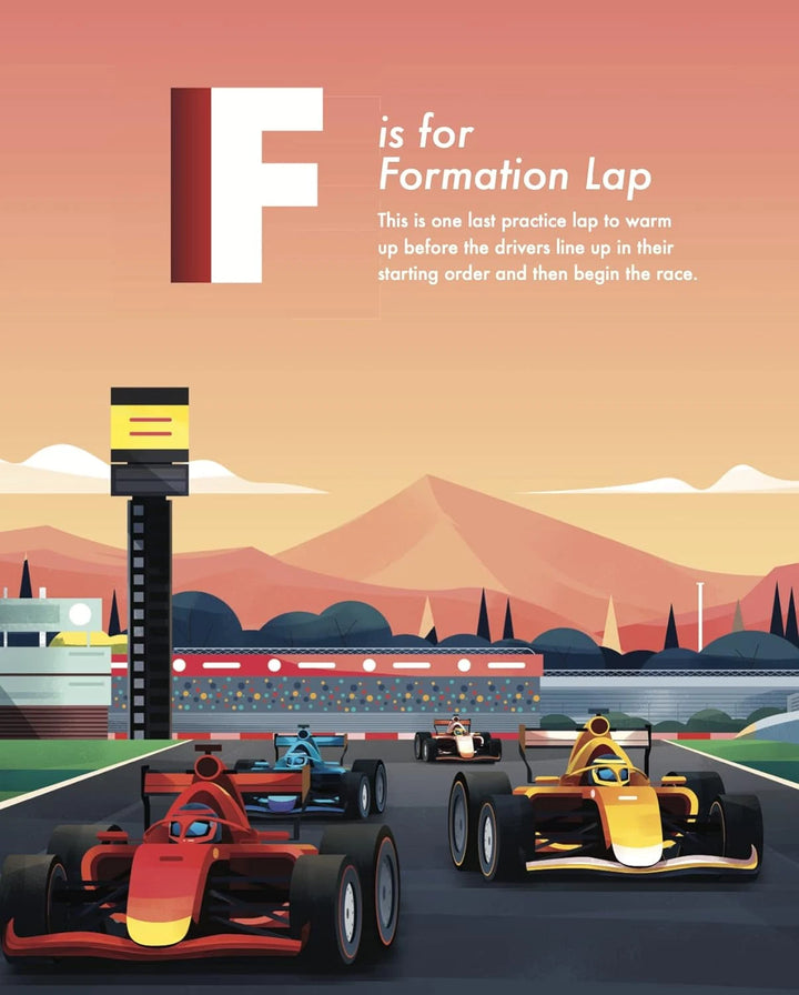 Bilingual ABCs of Racing Book – English & French – l'ABC de la Course – First Formula 1™ Learning Guide