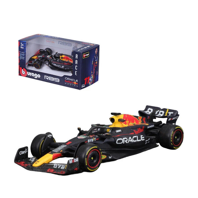 Bburago Formula 1 F1 RED BULL RACING RB19 2023 (Verstappen) Race Car - 1:43 Scale - Very Detailed Die-Cast Replica Collectible Model Vehicle