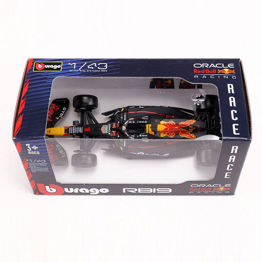 Bburago F1 1:43 Red Bull Racing F1 Team RB19, #1 Verstappen Model car miniature model - Blue