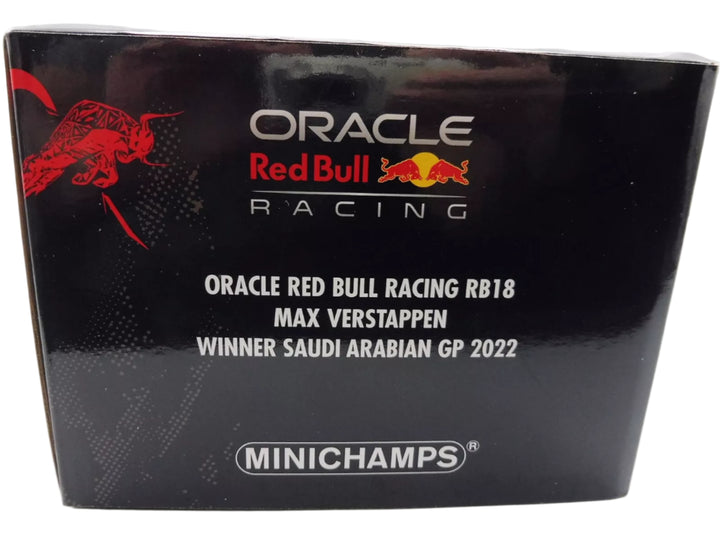 Oracle Red Bull Racing RB18 Verstappen 1/18 Scale MINICHAMPS 110220001 Saudi Arabia Miniature Model Car -Blue