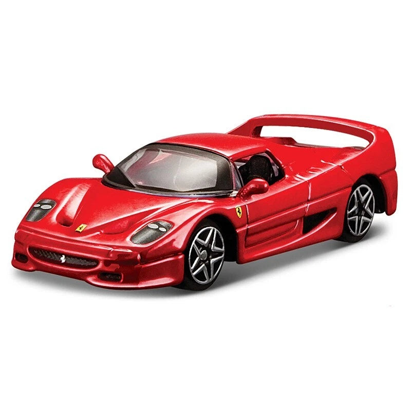 Bburago 1:64 Ferrari F50 Race & Play Diecast Metal Model Car with mags - Red