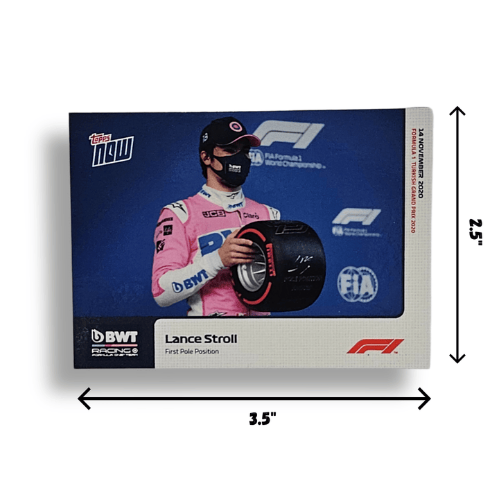 2020 Racing Point F1™ Lance Stroll Turkish GP Pole Position Collectible Topps Card