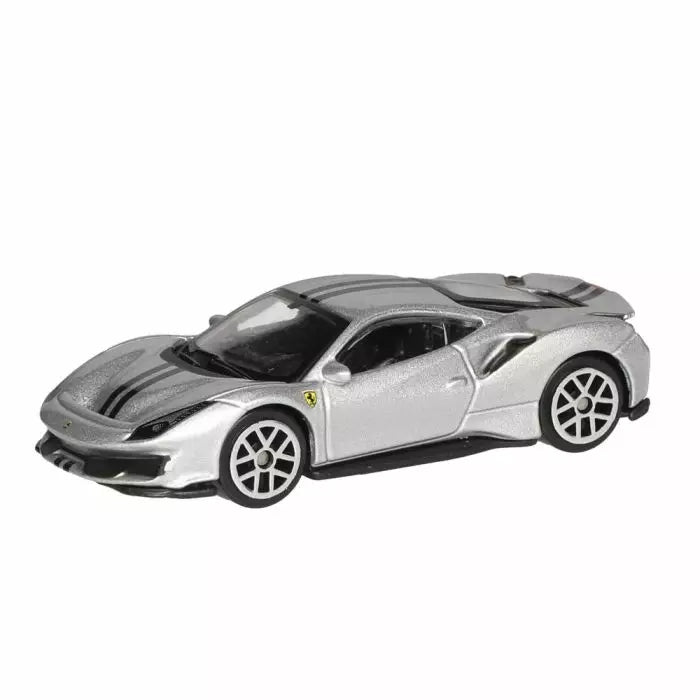 Ferrari 488 Pista Bburago Race + Play 1:64 Scale Model Car - Silver