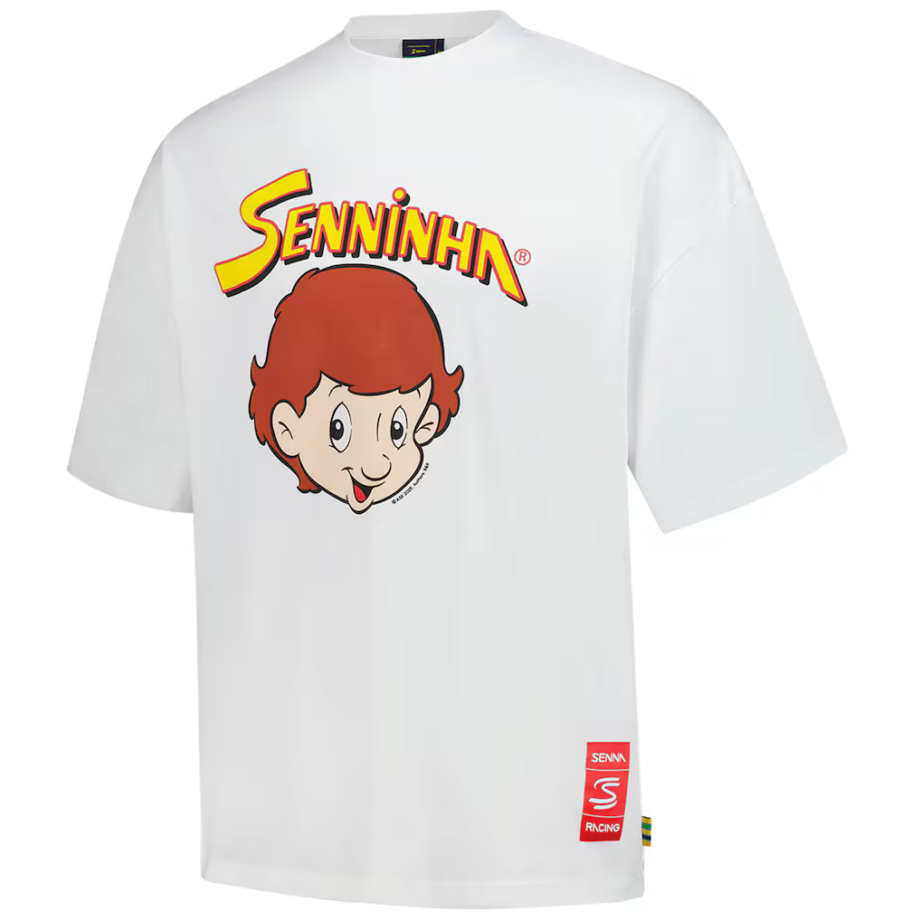 Ayrton Senna® Senninha Face T-Shirt – White