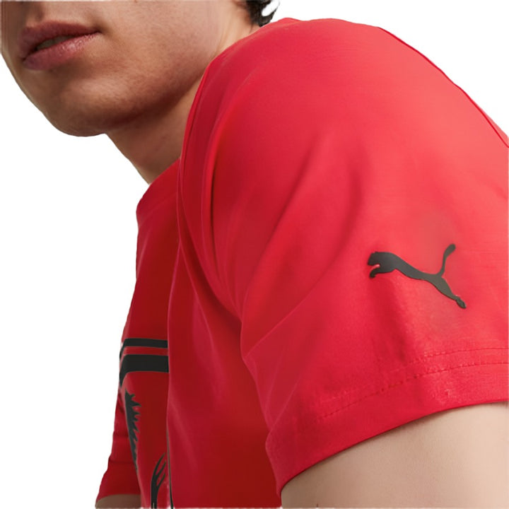 Puma Scuderia Ferrari Race Big Shield T-Shirt - Rosso Corsa