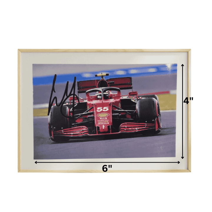 Scuderia Ferarri Carlons Sainz Signed 4" x 6" Unframed Photograph