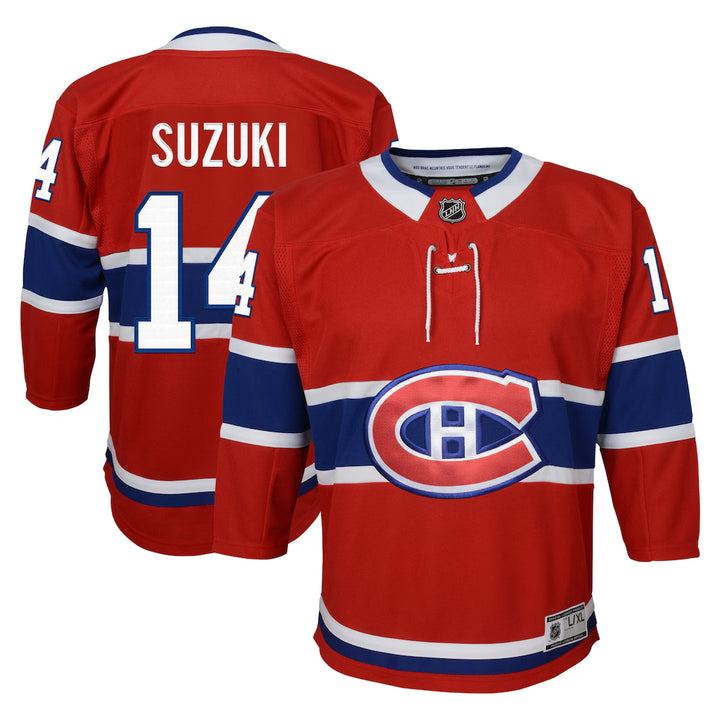 Montreal Canadiens NHL Authentic #14 Nick Suzuki Kids Youth Jersey - Red