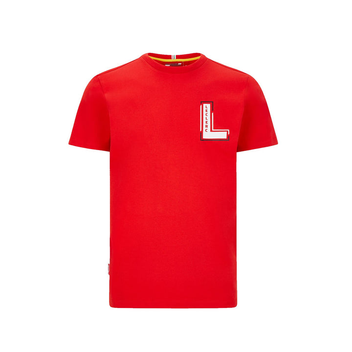 T-shirt Scuderia Ferrari Charles Leclerc Fanwear - Homme - Rouge