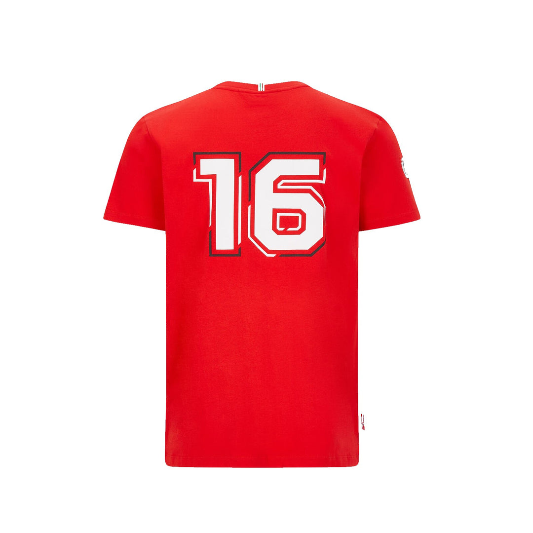 Camiseta Scuderia Ferrari Charles Leclerc Fanwear - Hombre - Rojo