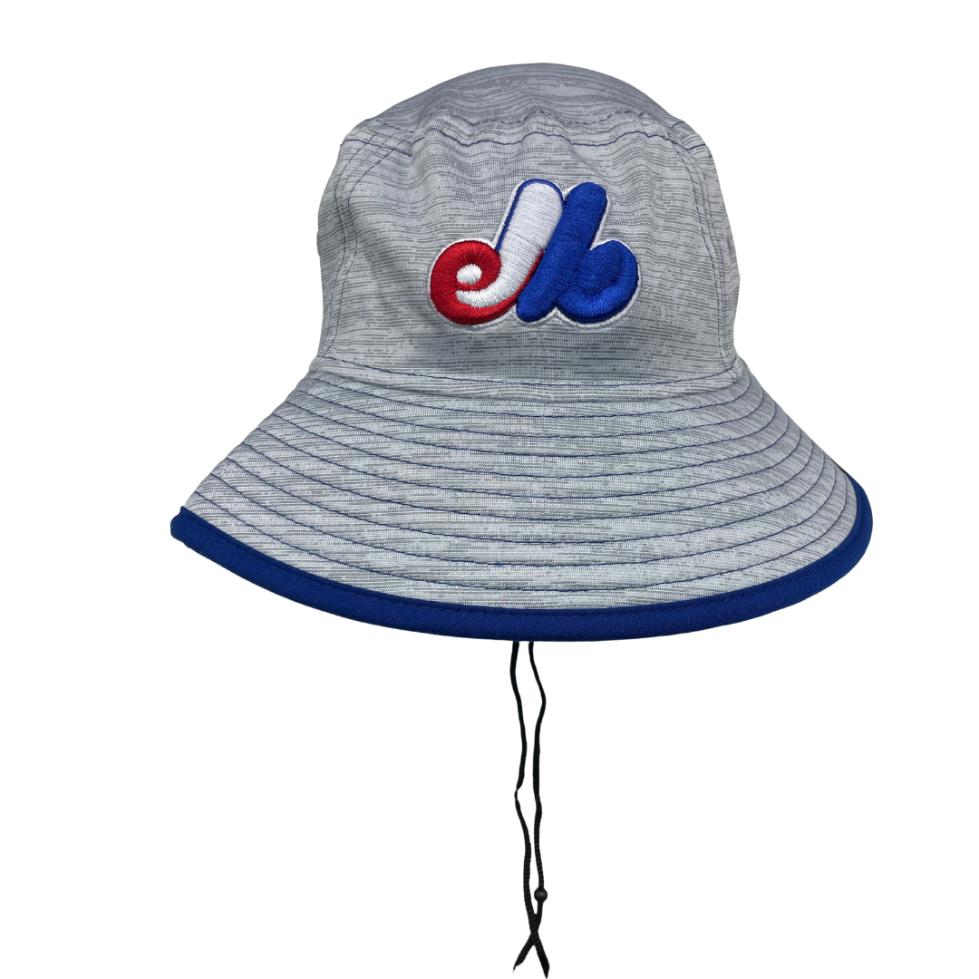 Montreal Expos Baseball Team New Era Bucket Hat Men Grey