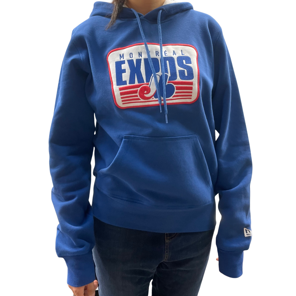 MLB Montreal Expos Baseball Team Hoodie - Adult - Blue