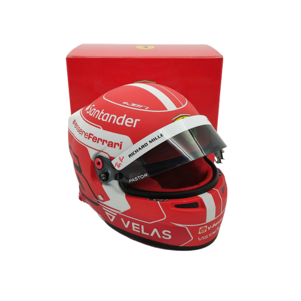 2022 Charles Leclerc Scuderia Ferrari Bell 1:2 Scale Helmet - Accessories - Red