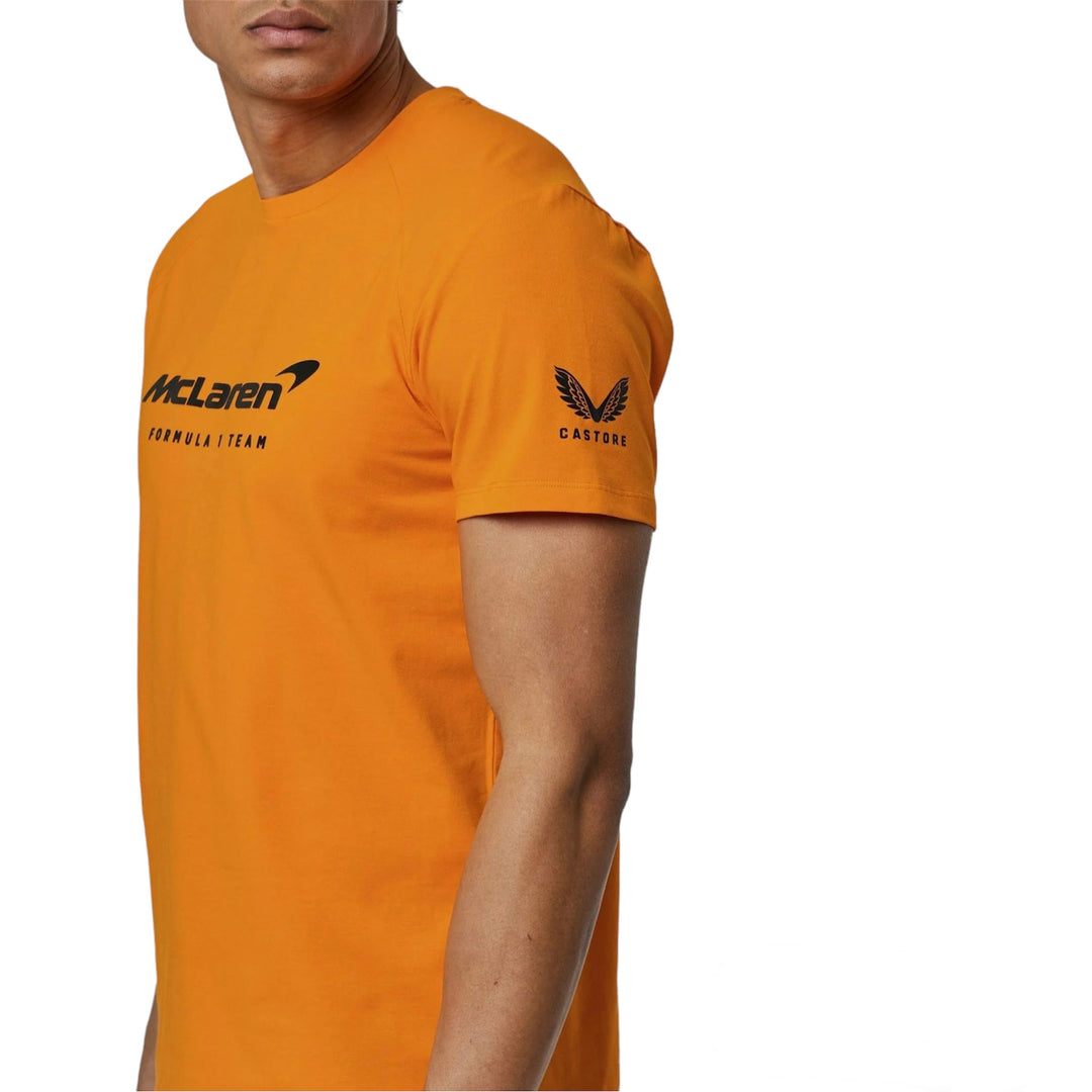 McLaren F1™ Team x Castore Adult Lifestyle T-Shirt - Papaya Orange/Black