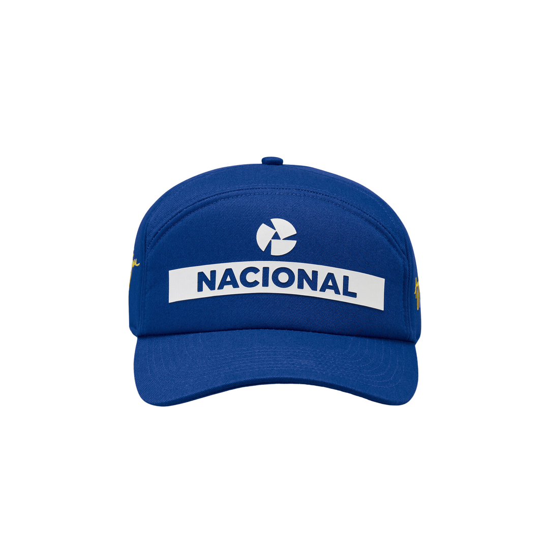 Ayrton Senna Nacional Baseball Semi Curved Cap - Men - Royal Blue