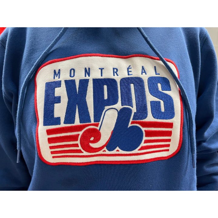 MLB Montreal Expos Baseball Team Hoodie - Adult - Blue