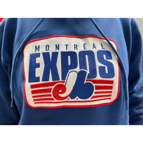 MLB Montreal Expos Baseball Team Hoodie - Adult - Blue