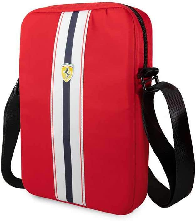 Sac pour tablette Scuderia Ferrari F1™ On Track jusqu'à 10" effet fibre de carbone - Accessoires - Rouge