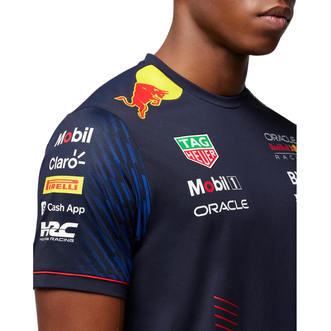 Red Bull Racing Camiseta 2023 , F1 , Fórmula 1 , Tag Heuer Mobil 1 Camisa  De Hombre Moda