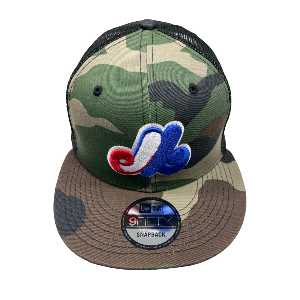 Montreal Expos Baseball Team New Era® 9Fifty Trucker Cap Flatbrim - Men - Camouflage