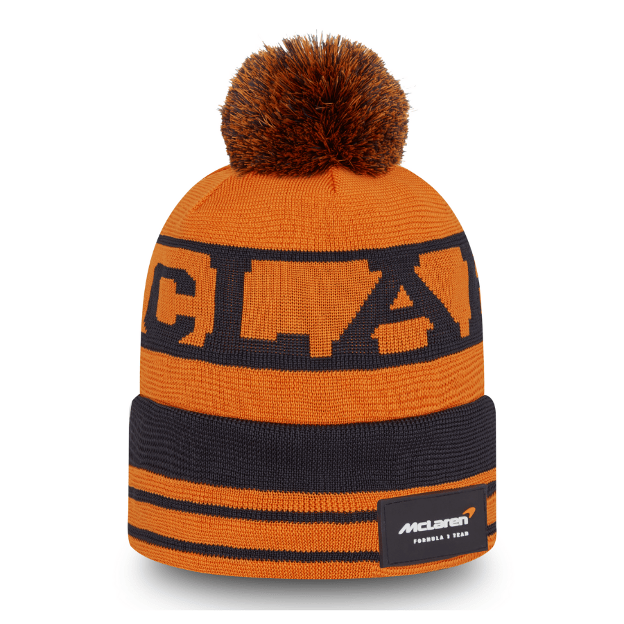 2022 McLaren F1™ Team BOBBLE NEW ERA Winter Beanie - Men - Papaya Orange