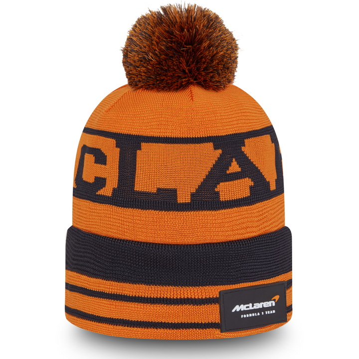 2022 McLaren F1™ Team BOBBLE NEW ERA Winter Beanie - Men - Papaya Orange