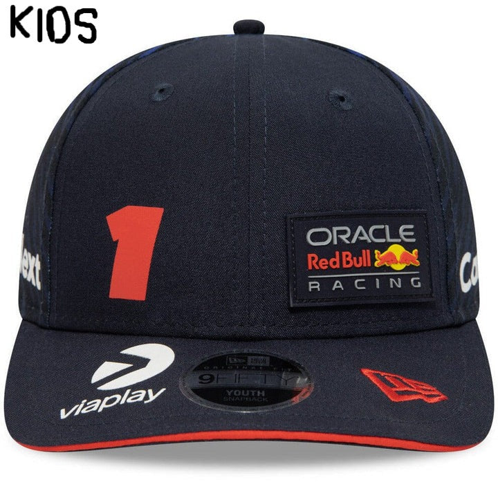 KIDS 2023 Oracle Red Bull Racing F1™ Max Verstappen Number 1 NEW ERA cap Youth Children's Navy