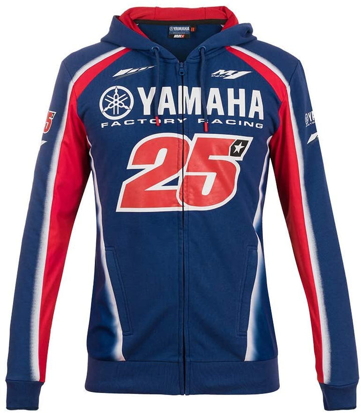 Maverick Viñales Yamaha #25 Factory Racing Motocycle M1 Hoodie Men Blue