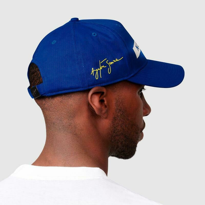 Ayrton Senna Nacional Baseball Curved Cap - Men - Royal Blue